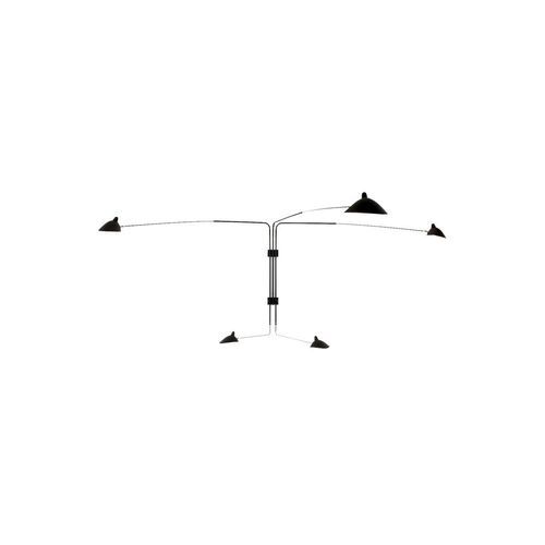 Applique 5 Bras Pivotants Wall Lamp by Serge Mouille