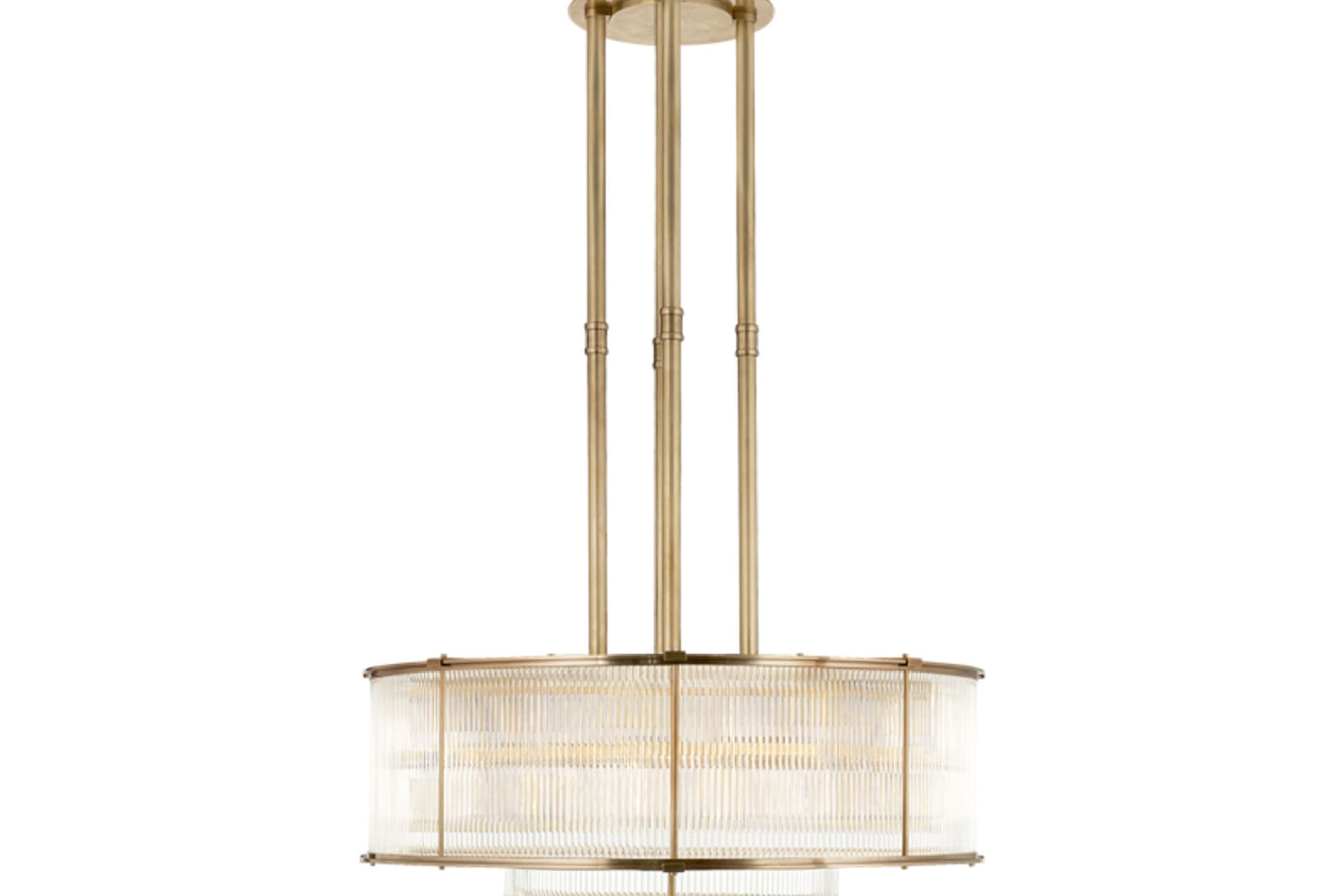 Allen Large Tiered Chandelier – Brass