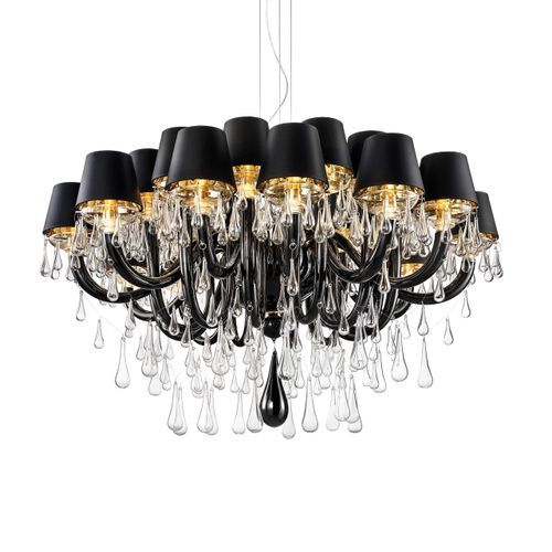 Venetian Style Glass Chandelier 24 LED Lights