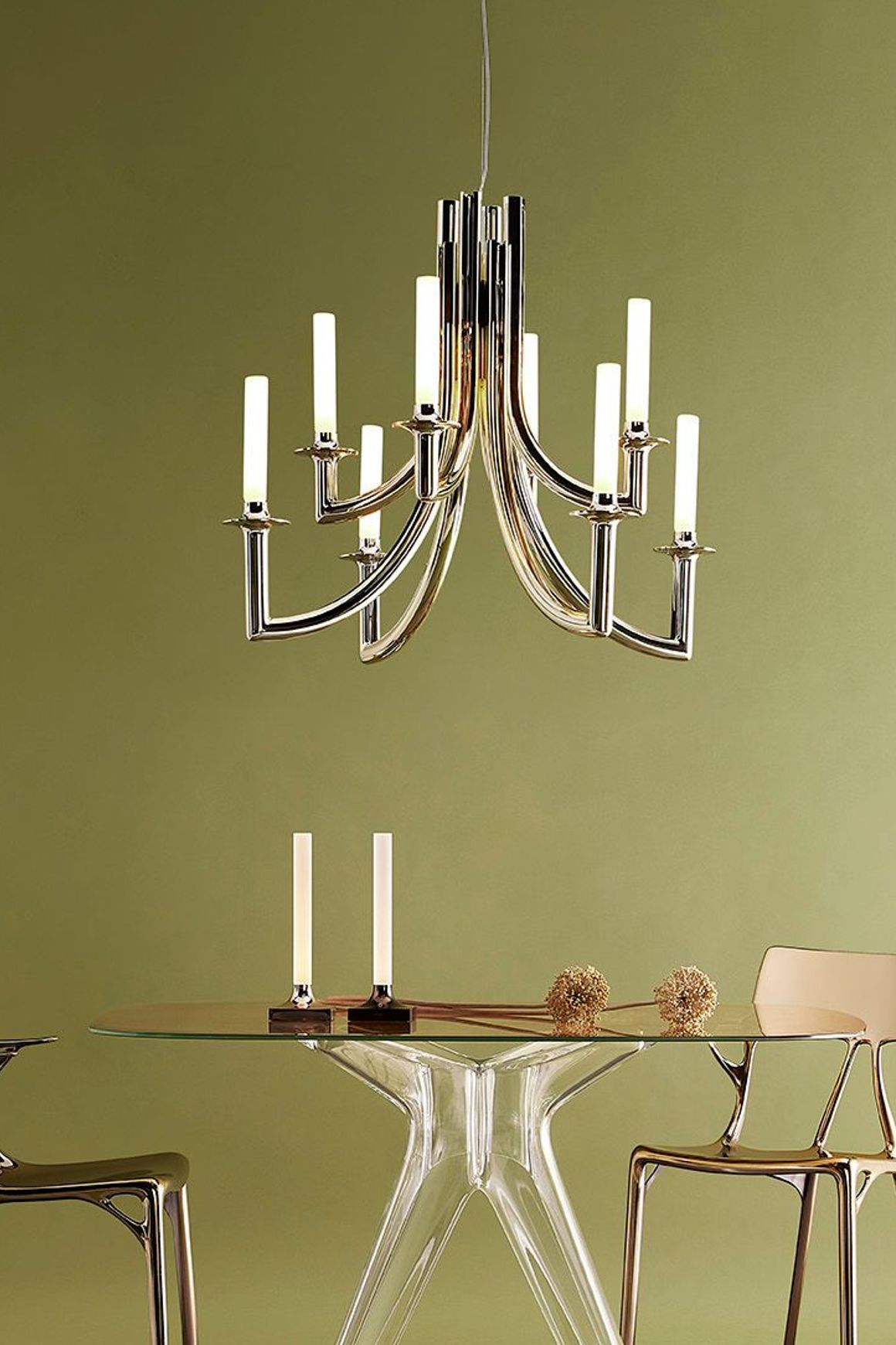 Khan Suspension Lamp - Metallic