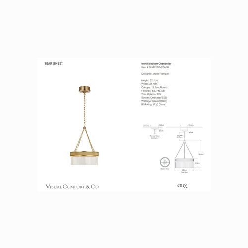 Visual Comfort - Marie Flanigan Menil Medium Chandelier