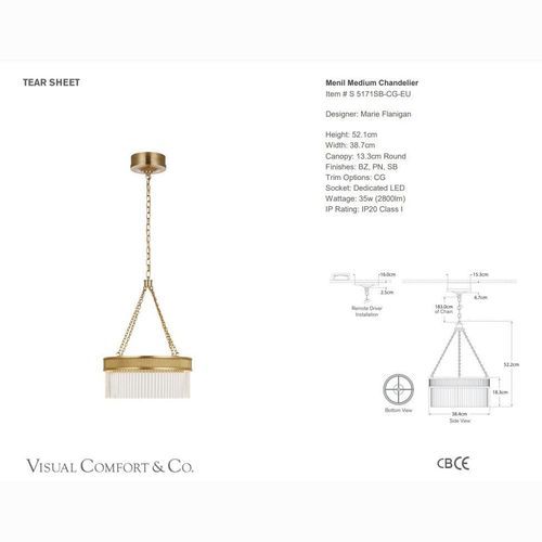 Visual Comfort - Marie Flanigan Menil Medium Chandelier