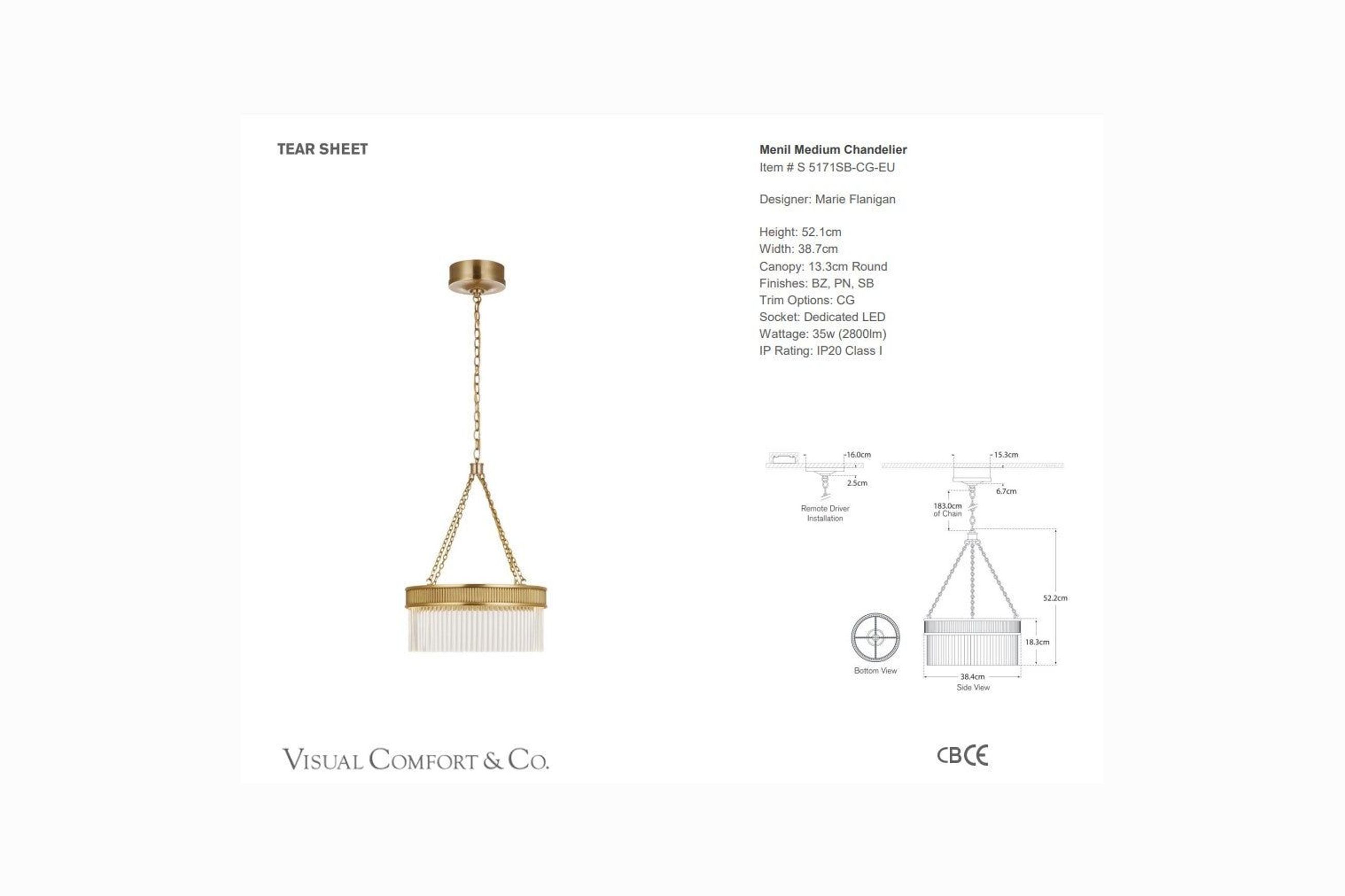 Visual Comfort - Marie Flanigan Menil Medium Chandelier