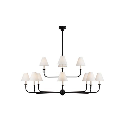 Thomas O'Brien Piaf Grande Two Tier Chandelier