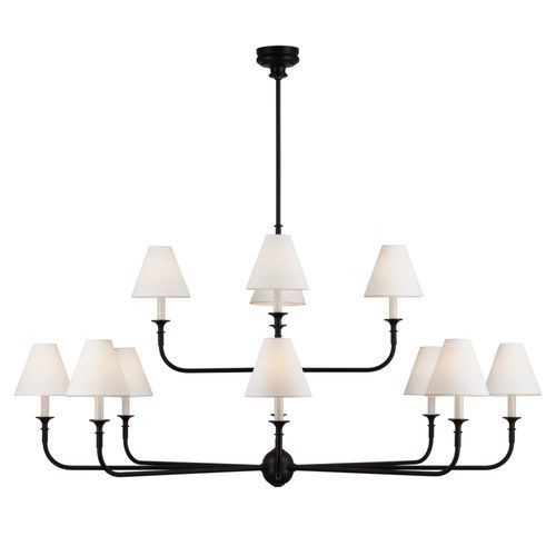Thomas O'Brien Piaf Grande Two Tier Chandelier