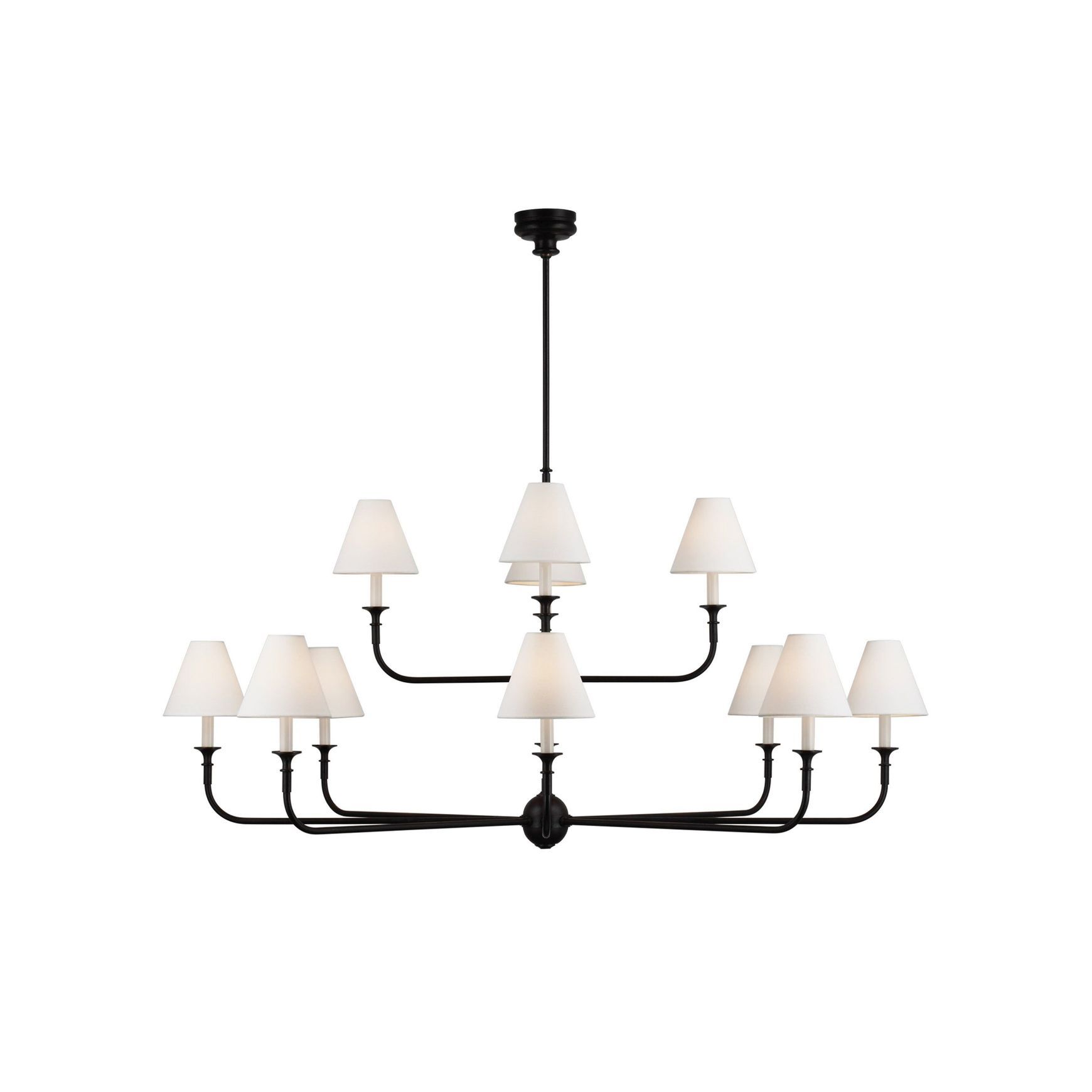 Thomas O'Brien Piaf Grande Two Tier Chandelier
