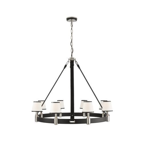 Riley Large Ring Chandelier – Nickel