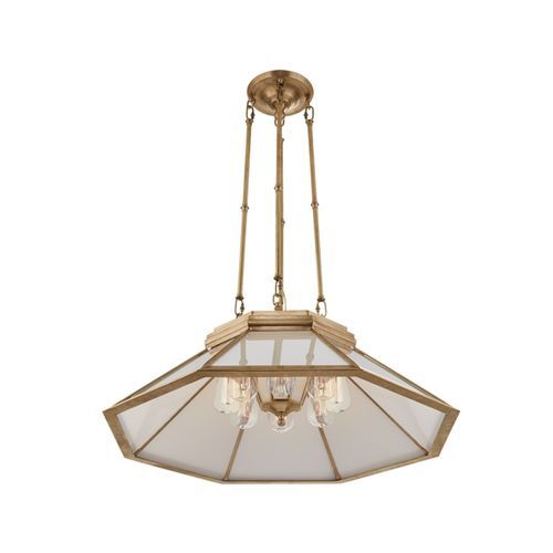 Rivington Medium 8-Paneled Chandelier – Brass