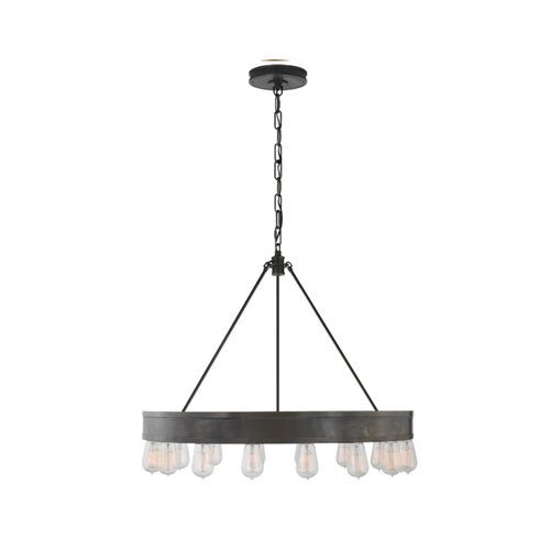 Roark 30″ Modular Ring Chandelier – Iron