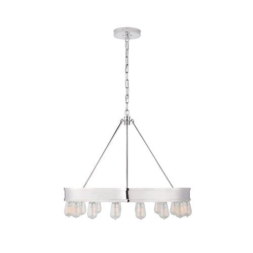 Roark 30″ Modular Ring Chandelier – Nickel