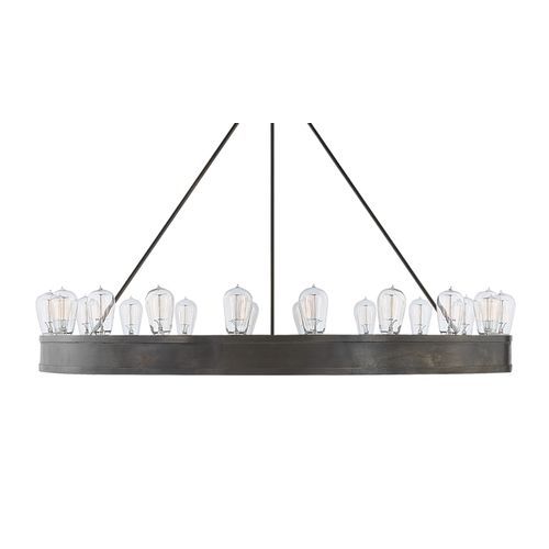 Roark 20″ Modular Ring Chandelier – Iron