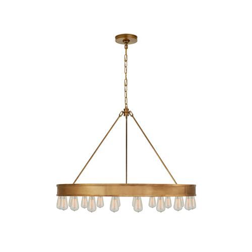 Roark 40″ Modular Ring Chandelier – Brass