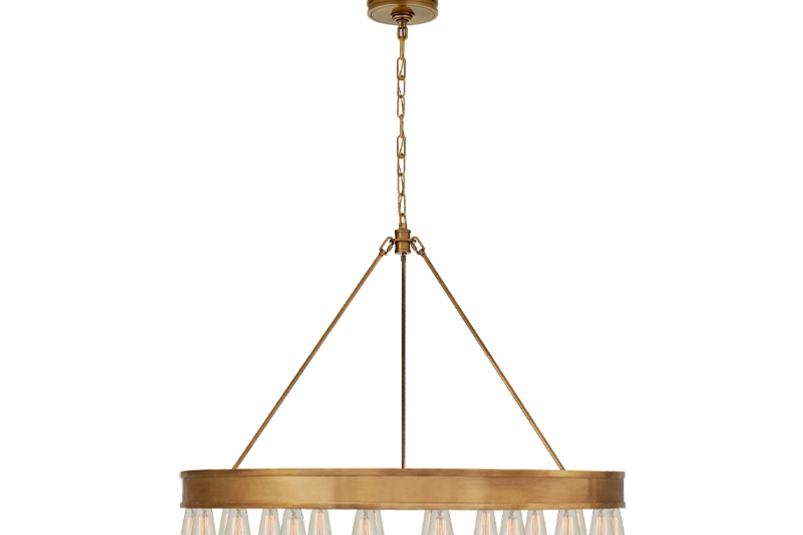 Roark 40″ Modular Ring Chandelier – Brass