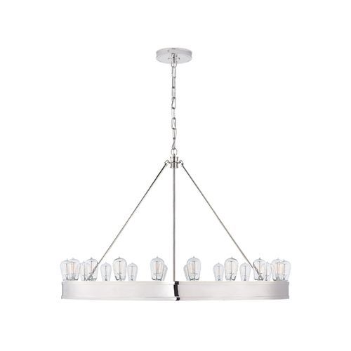 Roark 40″ Modular Ring Chandelier – Nickel