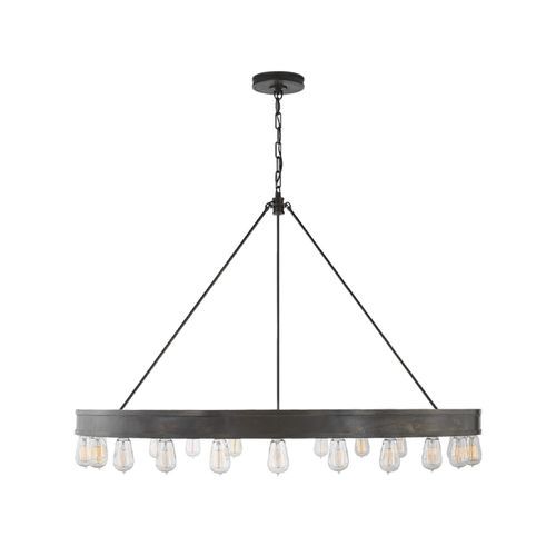 Roark 50″ Modular Ring Chandelier – Iron