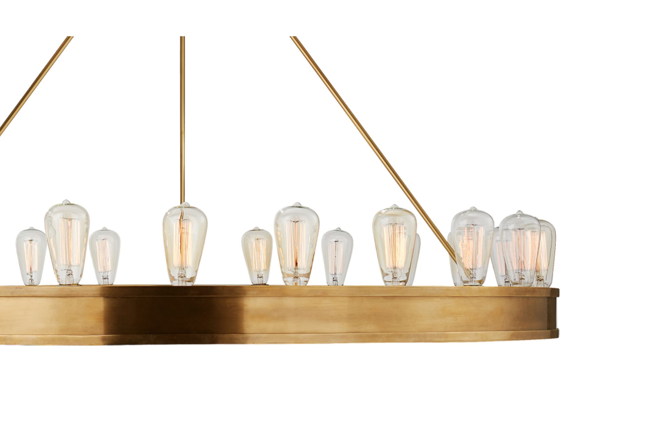 Roark 50″ Modular Ring Chandelier – Brass