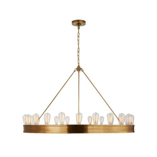 Roark 50″ Modular Ring Chandelier – Brass