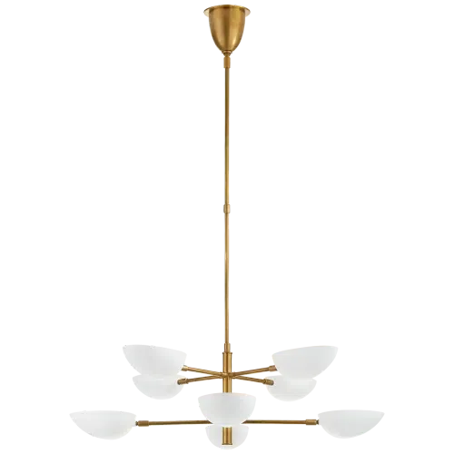 Graphic Large Two-Tier Chandelier