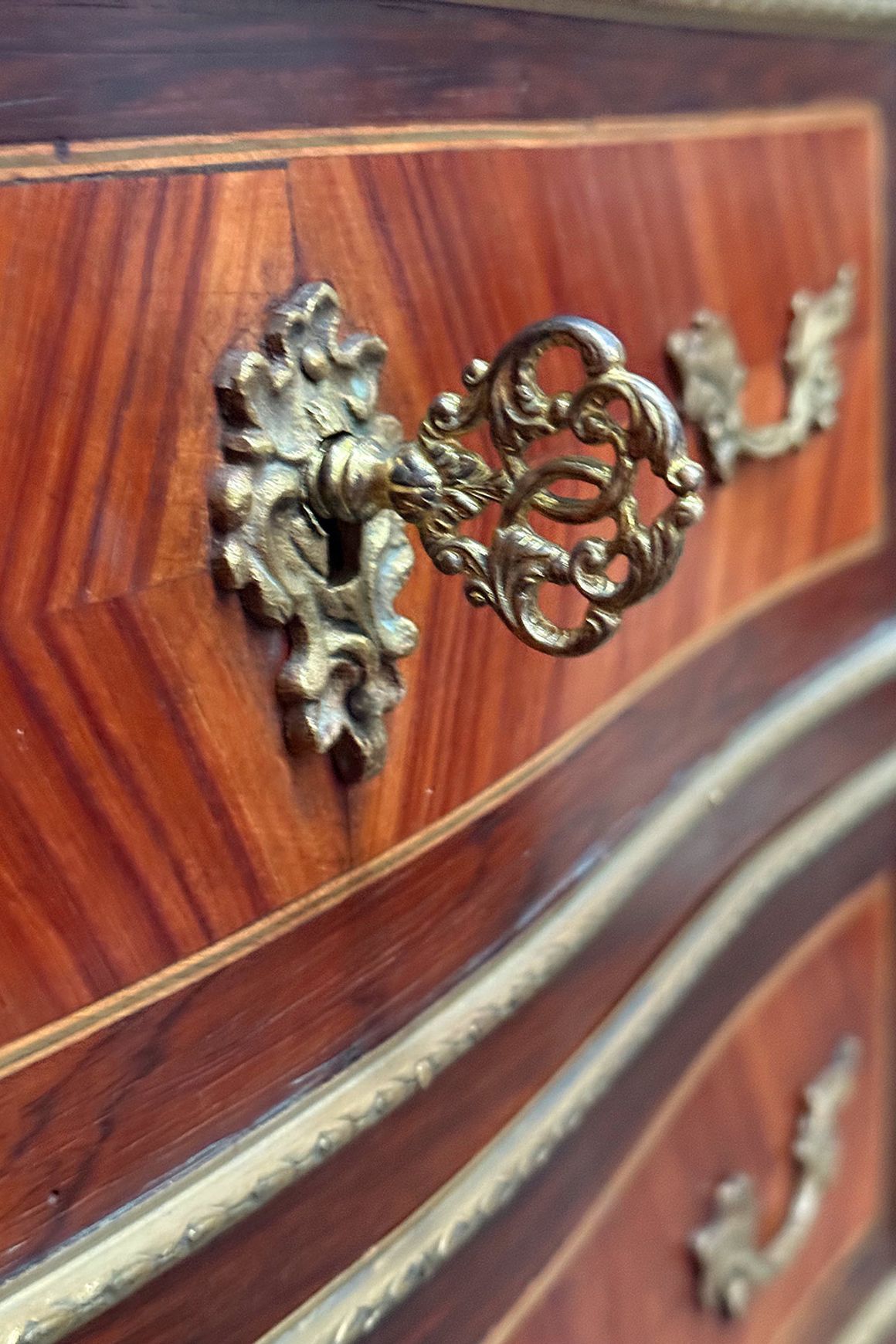 French Regence Marquetry Secretaire