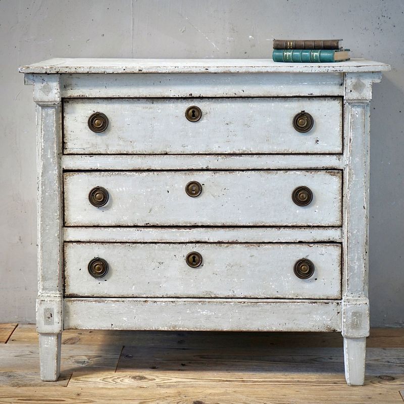 Antique French Directoire Painted Commode