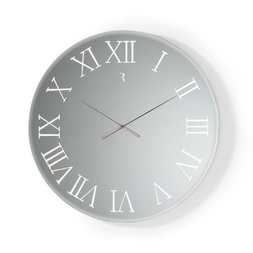 Titanium Round Mirrored Clock product image