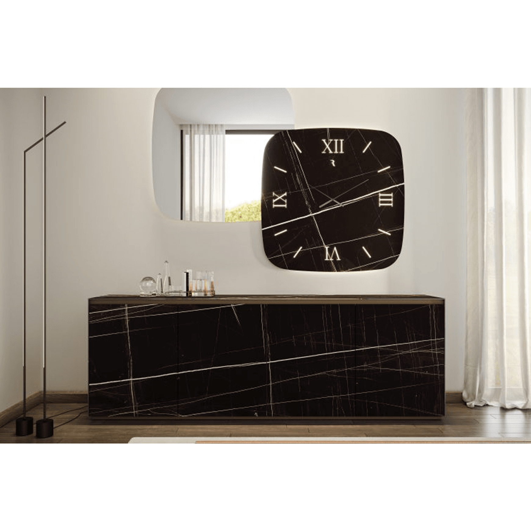 Nautilus Mirror and Clock