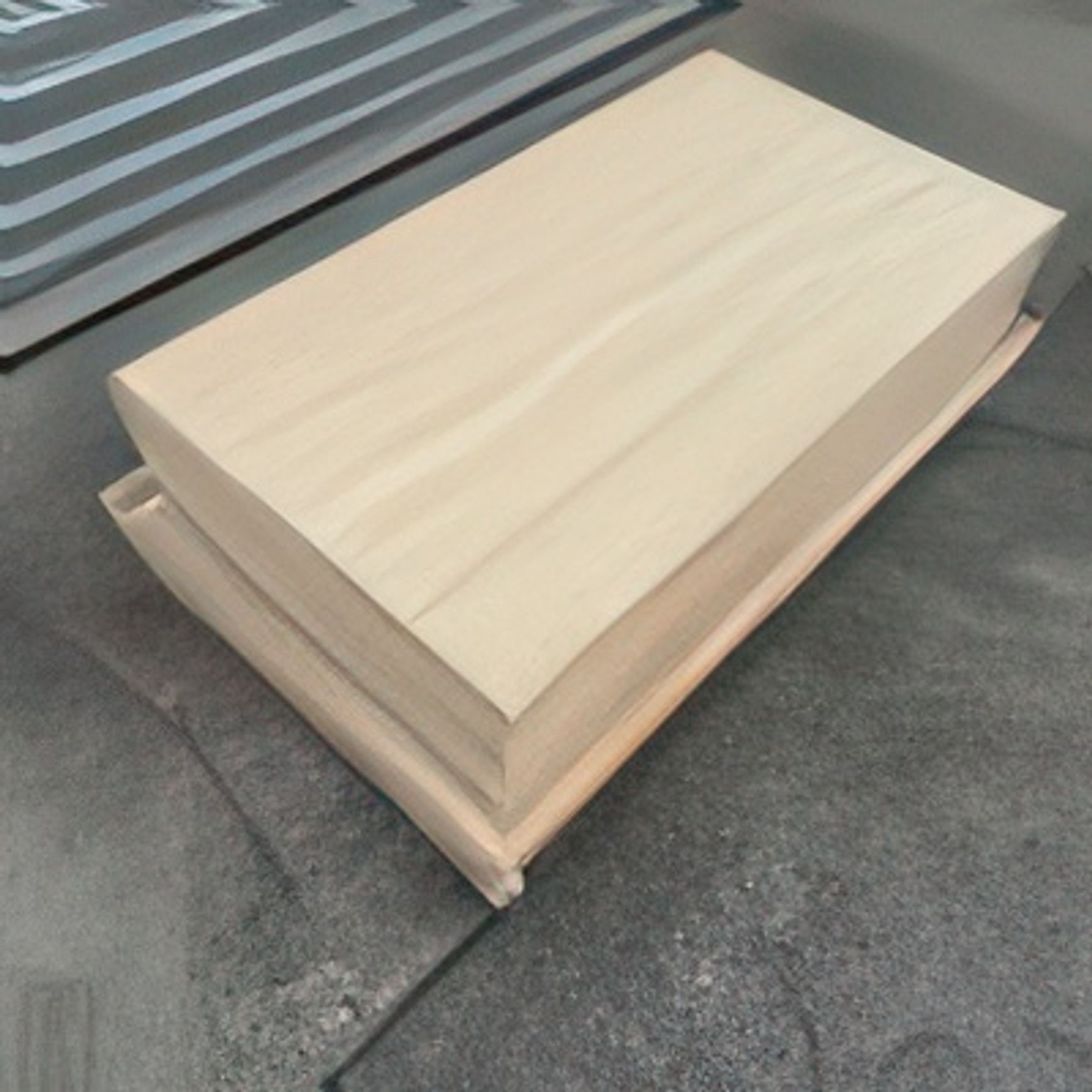 Block Coffee Table/Vein Cut Travertine -Large | Natural Stone Co.