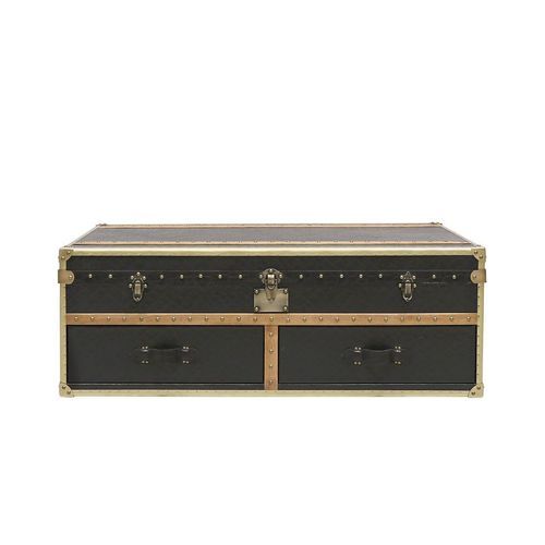 Voyager Trunk Coffee Table - Aged Black