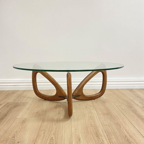 Maddox Mid-Century Round Coffee Table