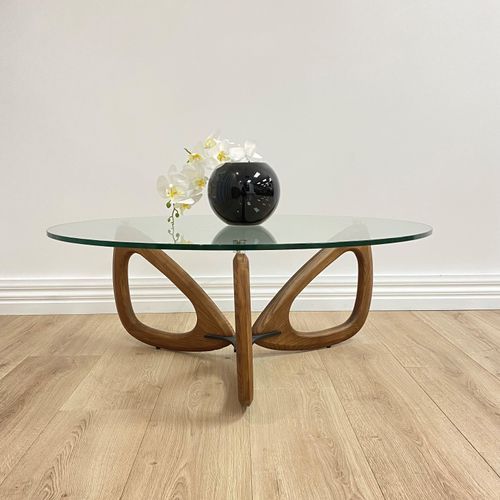 Maddox Mid-Century Round Coffee Table