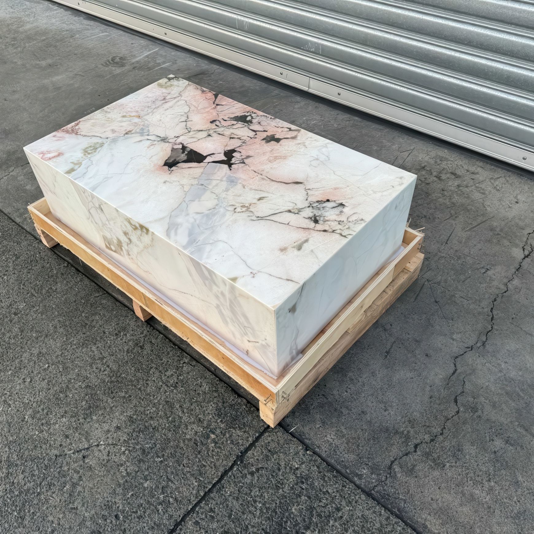 Block Coffee Table / Cherry Blossom-Small | Natural Stone Co.