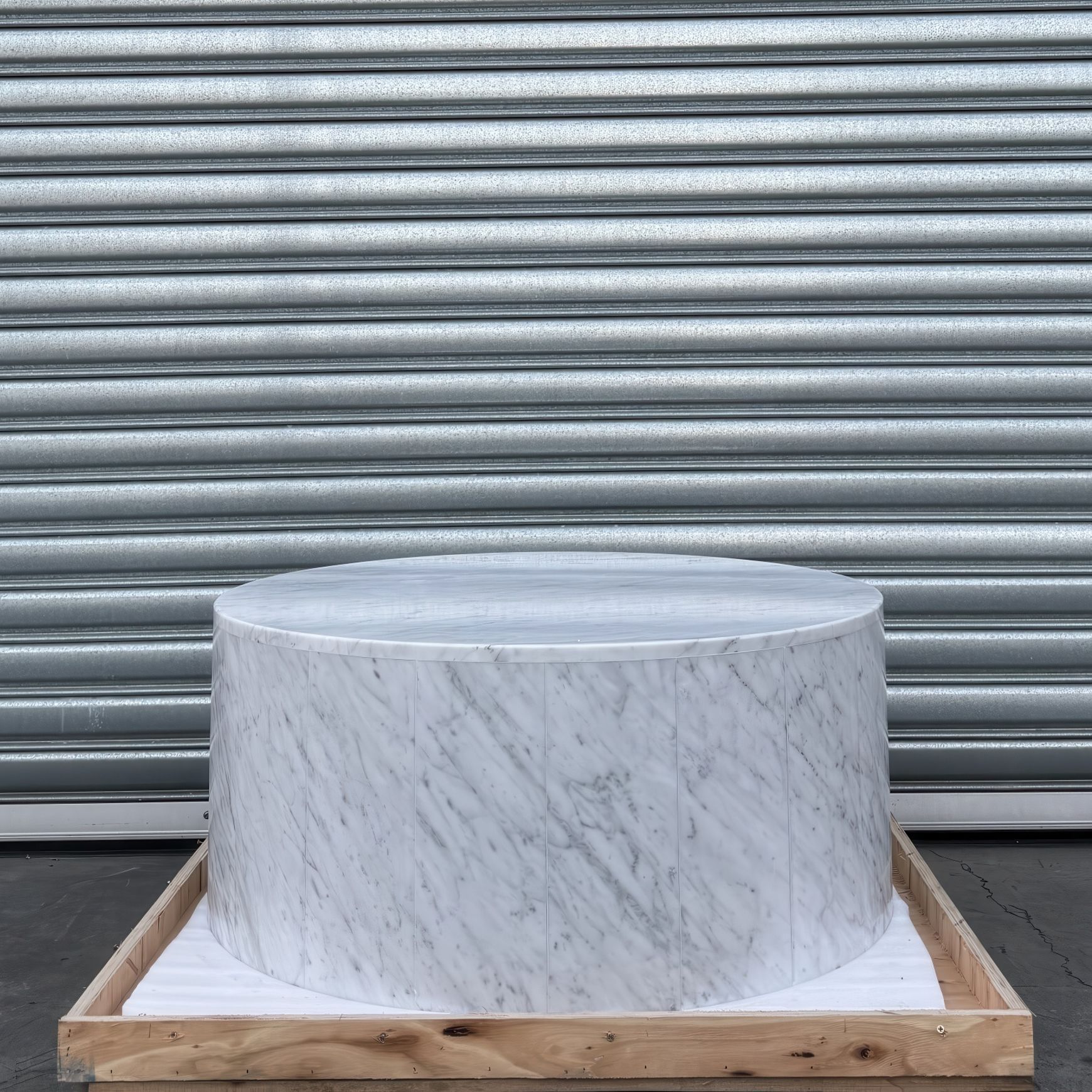 Rounded Coffee Table-Carrara Marble | Natural Stone Co.