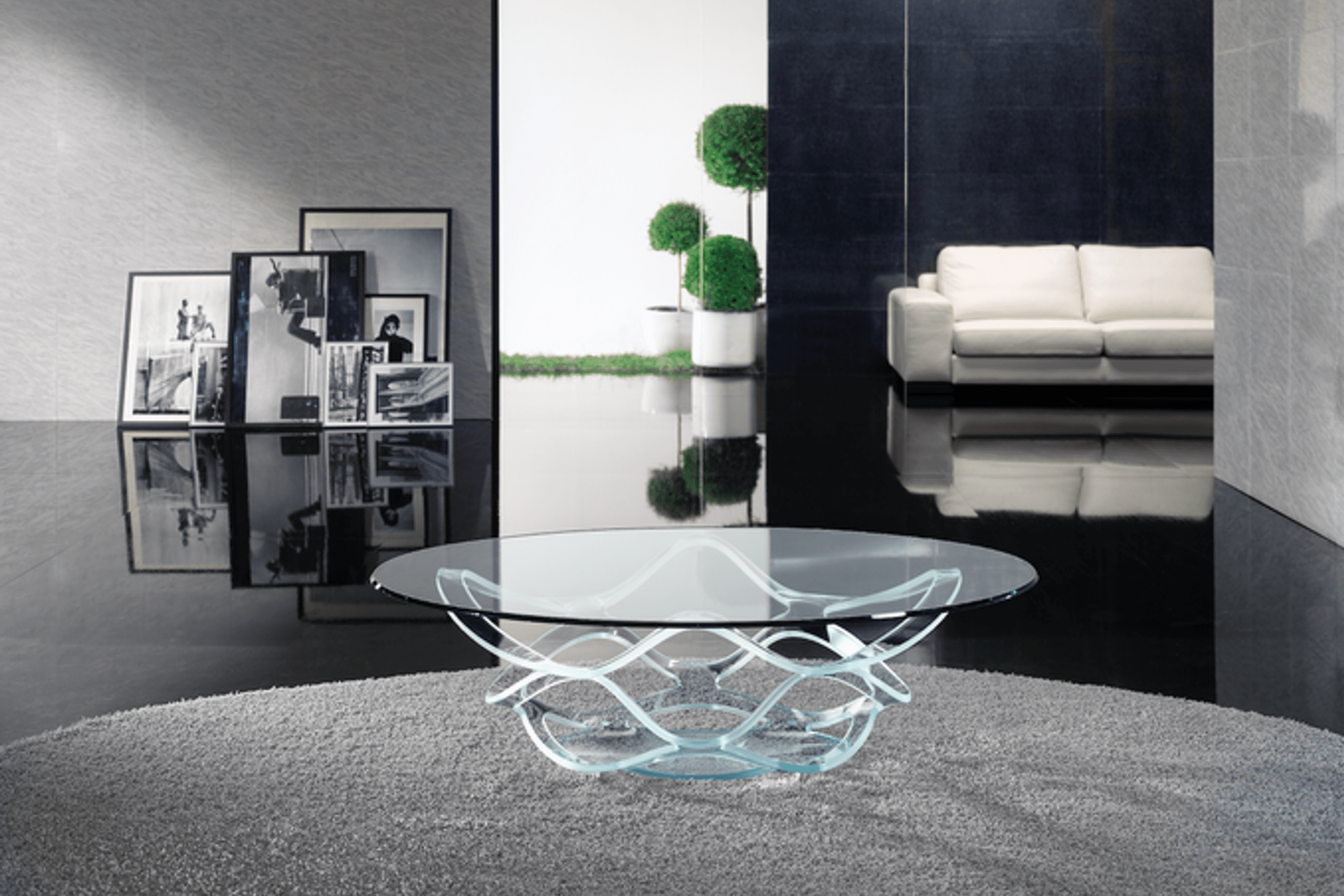 Neolitico Glass Coffee Table