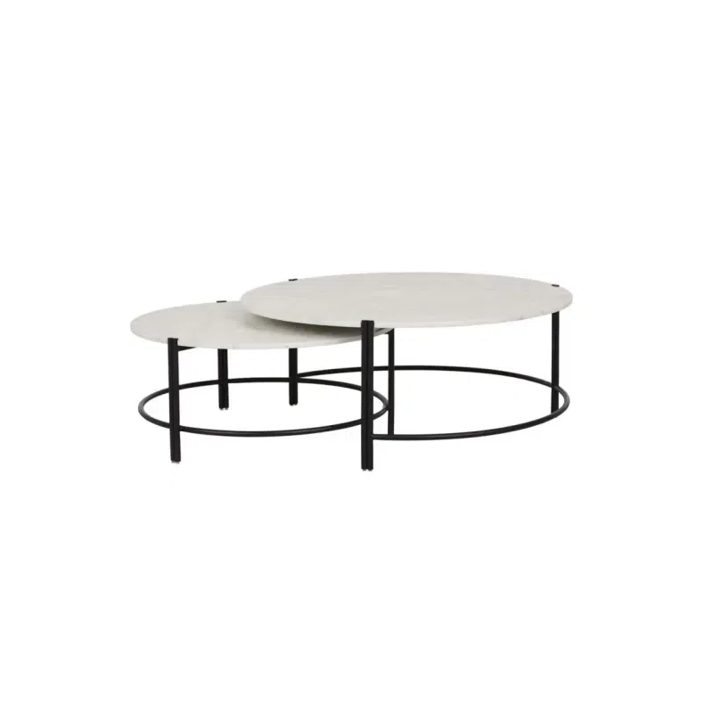 Atlas Twin Nest Marble Coffee Table