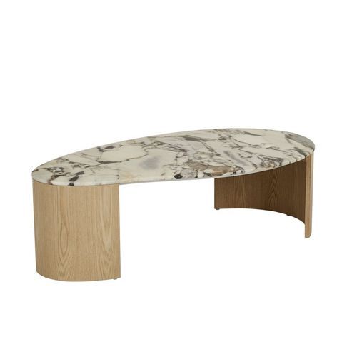 Oberon Curve Marble Coffee Table