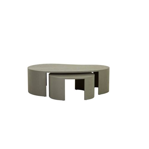 Oberon Curve Nest of 2 Coffee Tables