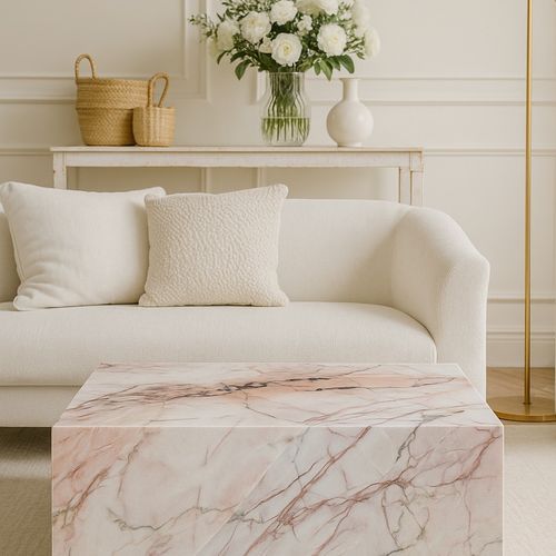 Block Coffee Table - Cherry Blossom | Natural Stone Co.