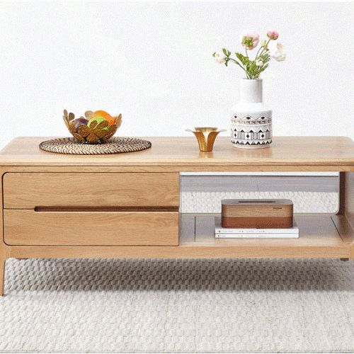 Seattle Natural Solid Oak Coffee Table