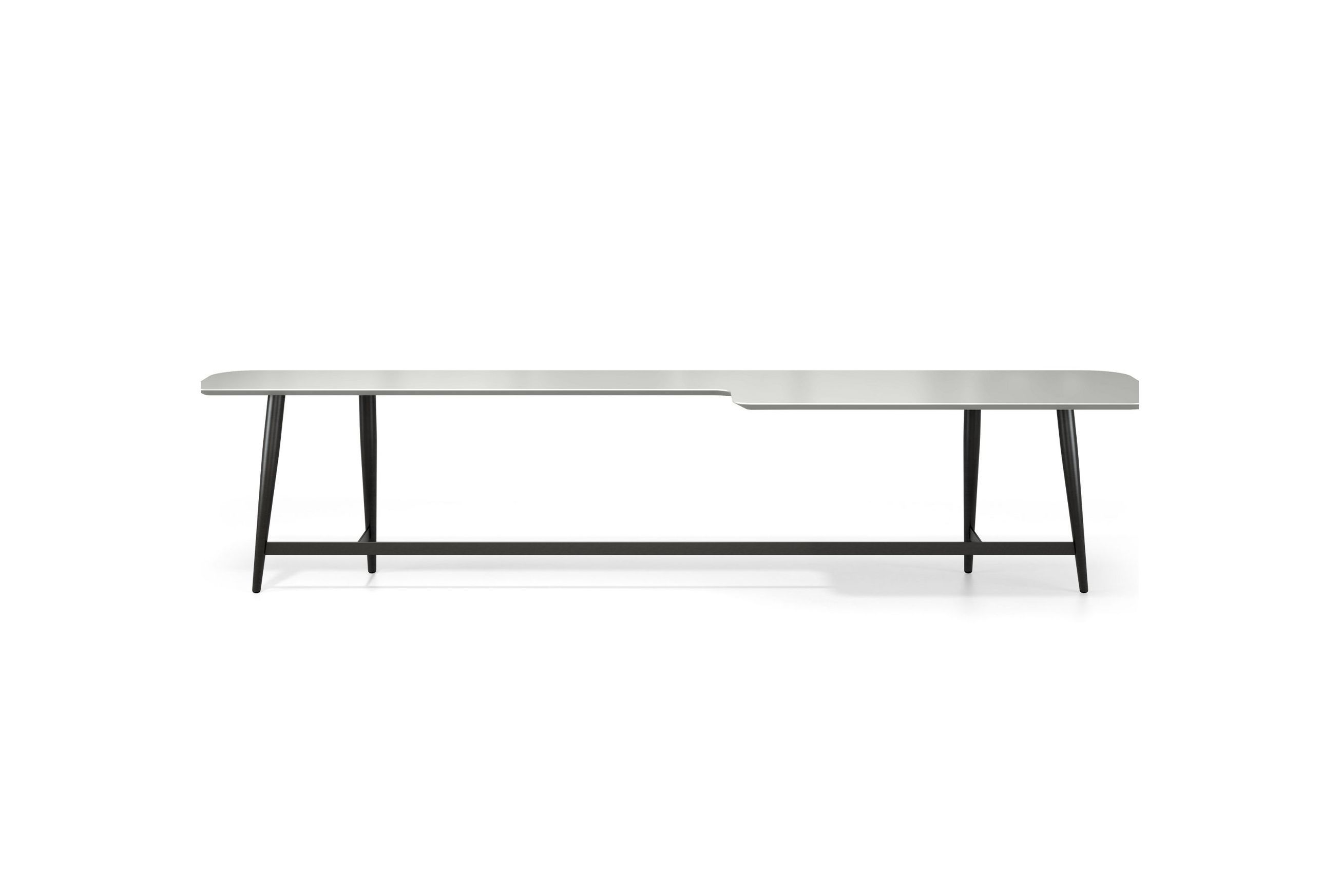 Octet L-shaped Cocktail Table - lacquered MDF top