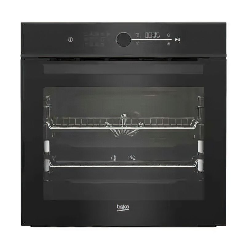 Beko 60cm Multifunction Pyrolytic Oven - Black