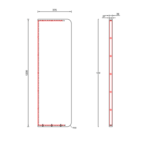 Corian Urinal Divider