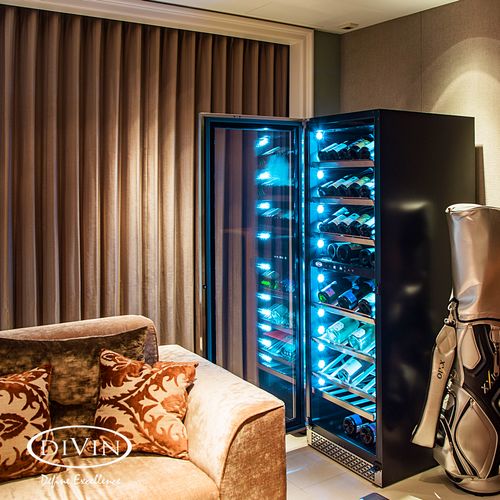 130-166 Bottle Dual-Zone Stainless Steel Wine Fridge