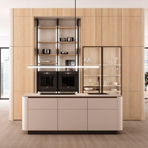 Curved Kitchen Cabinetry by Leicht