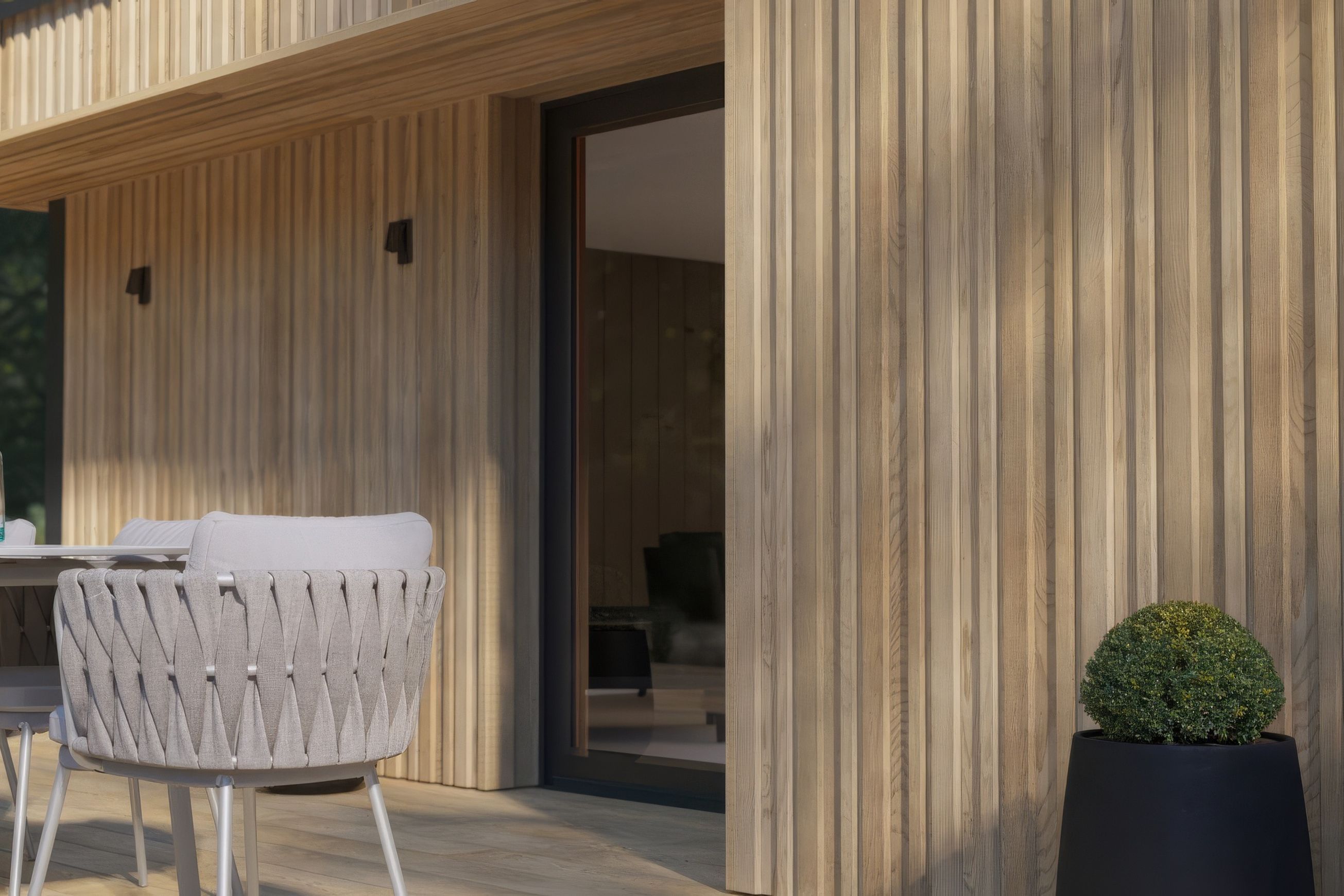 Millboard Envello Board & Batten Golden Oak Cladding