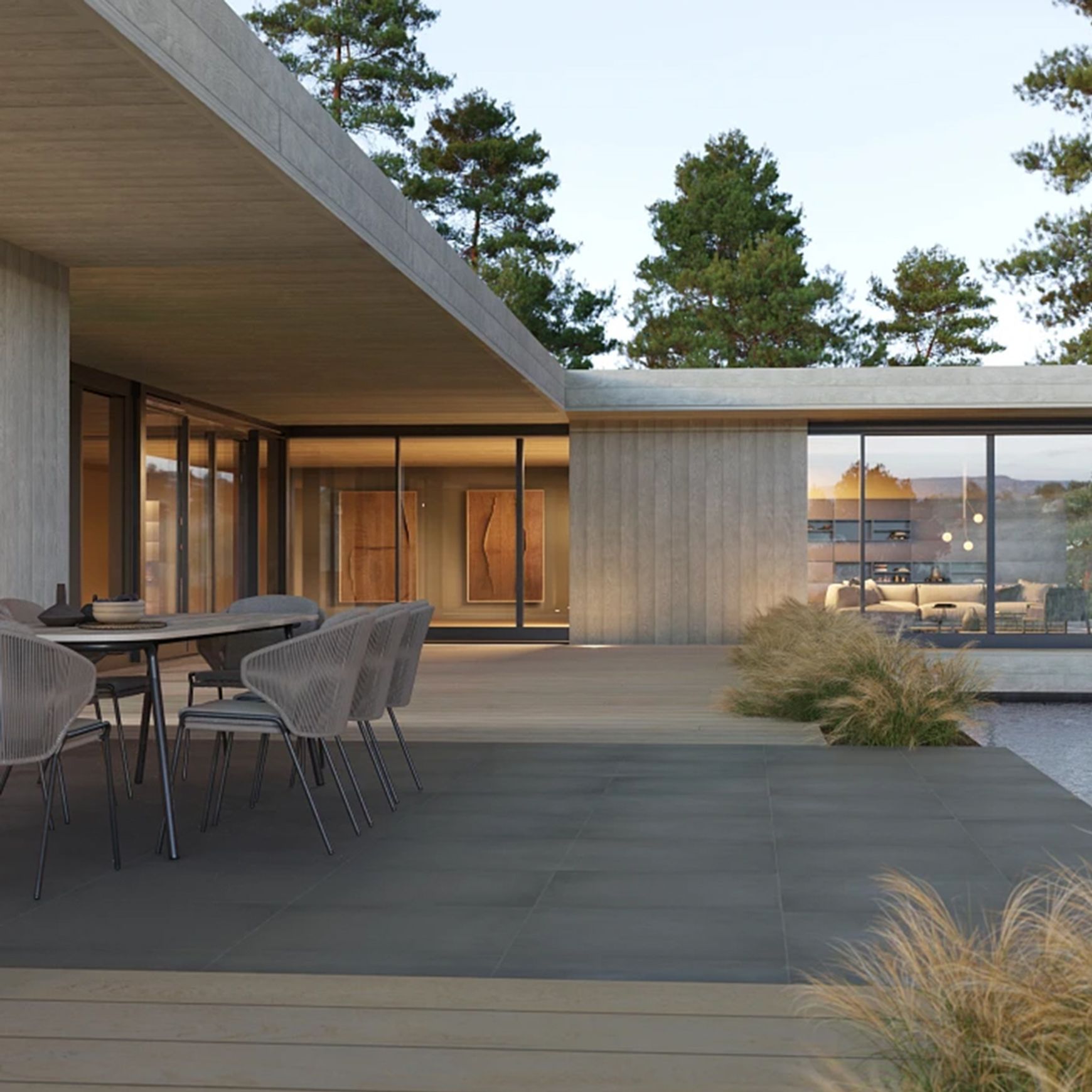 Millboard Envello Shadow Line Cladding | Smoked Oak