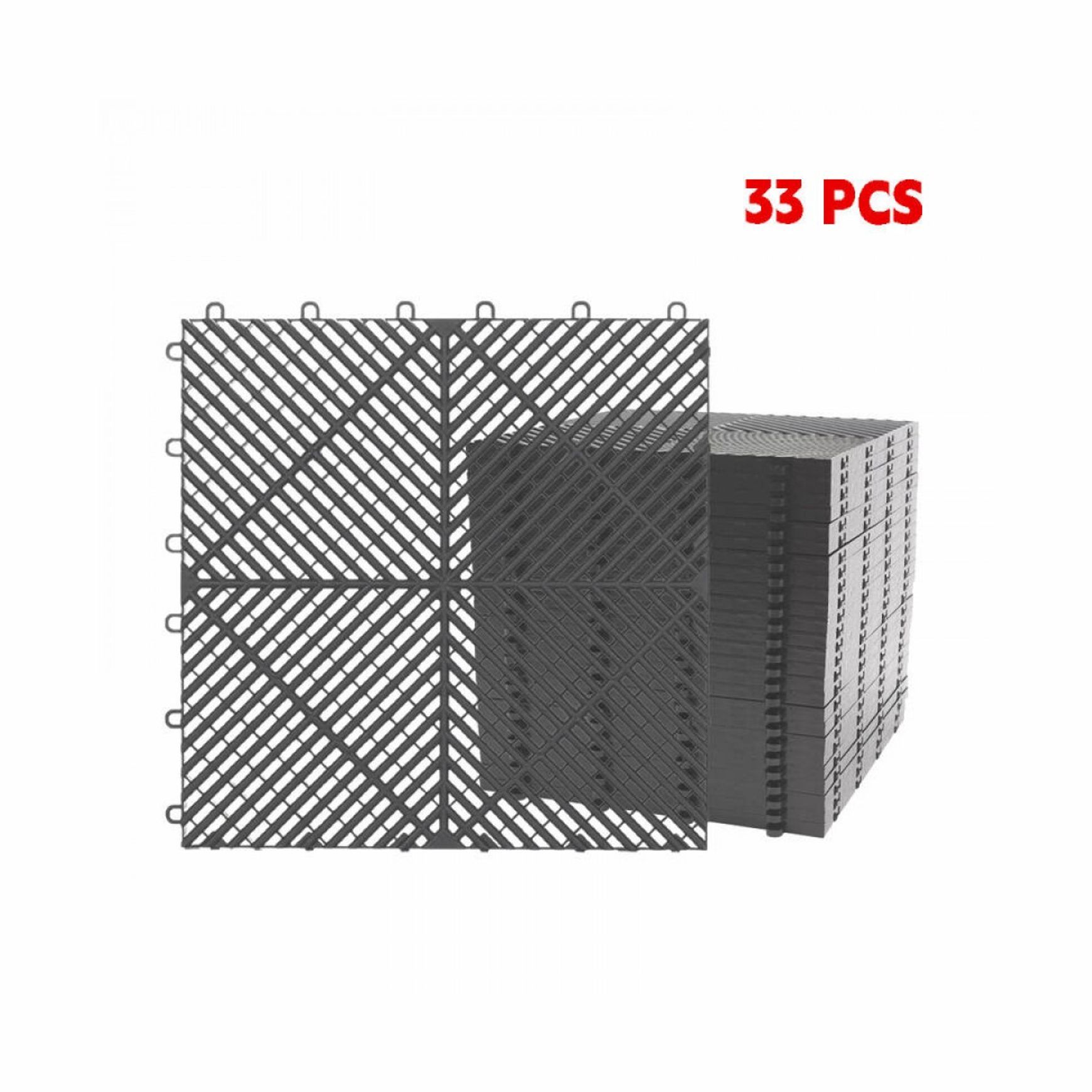 Interlocking Garage Floor Tiles 40x40x1.8 cm Deck Tile
