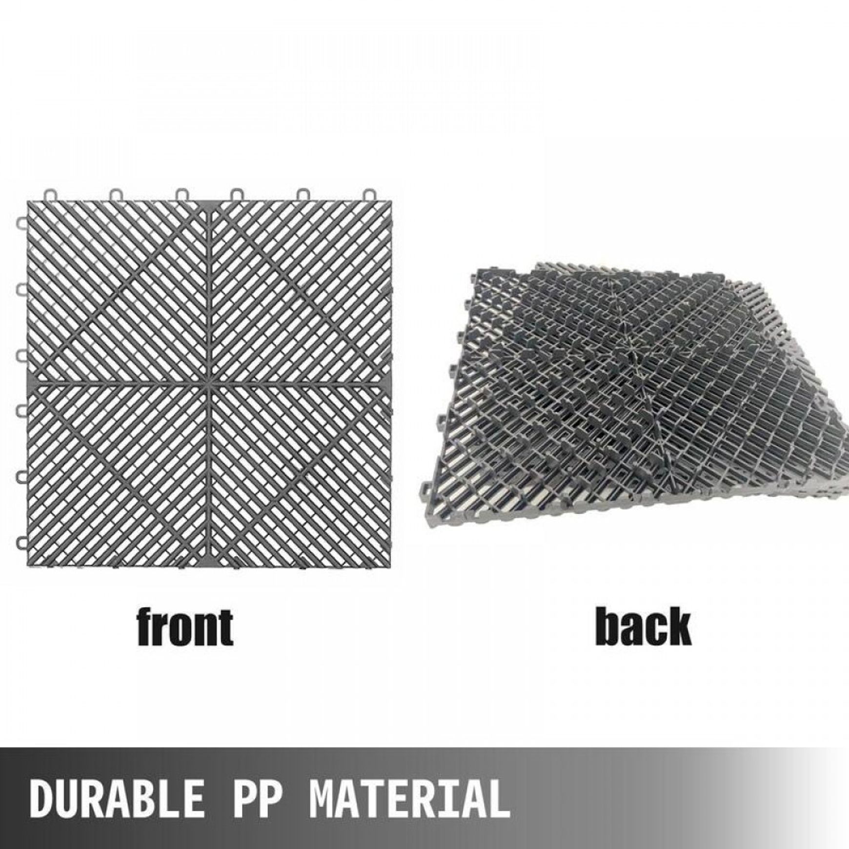 Interlocking Garage Floor Tiles 40x40x1.8 cm Deck Tile