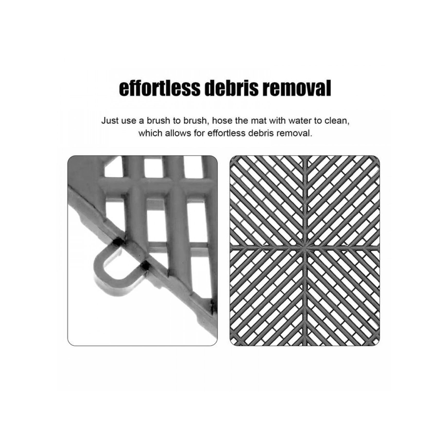 Interlocking Garage Floor Tiles 40x40x1.8 cm Deck Tile