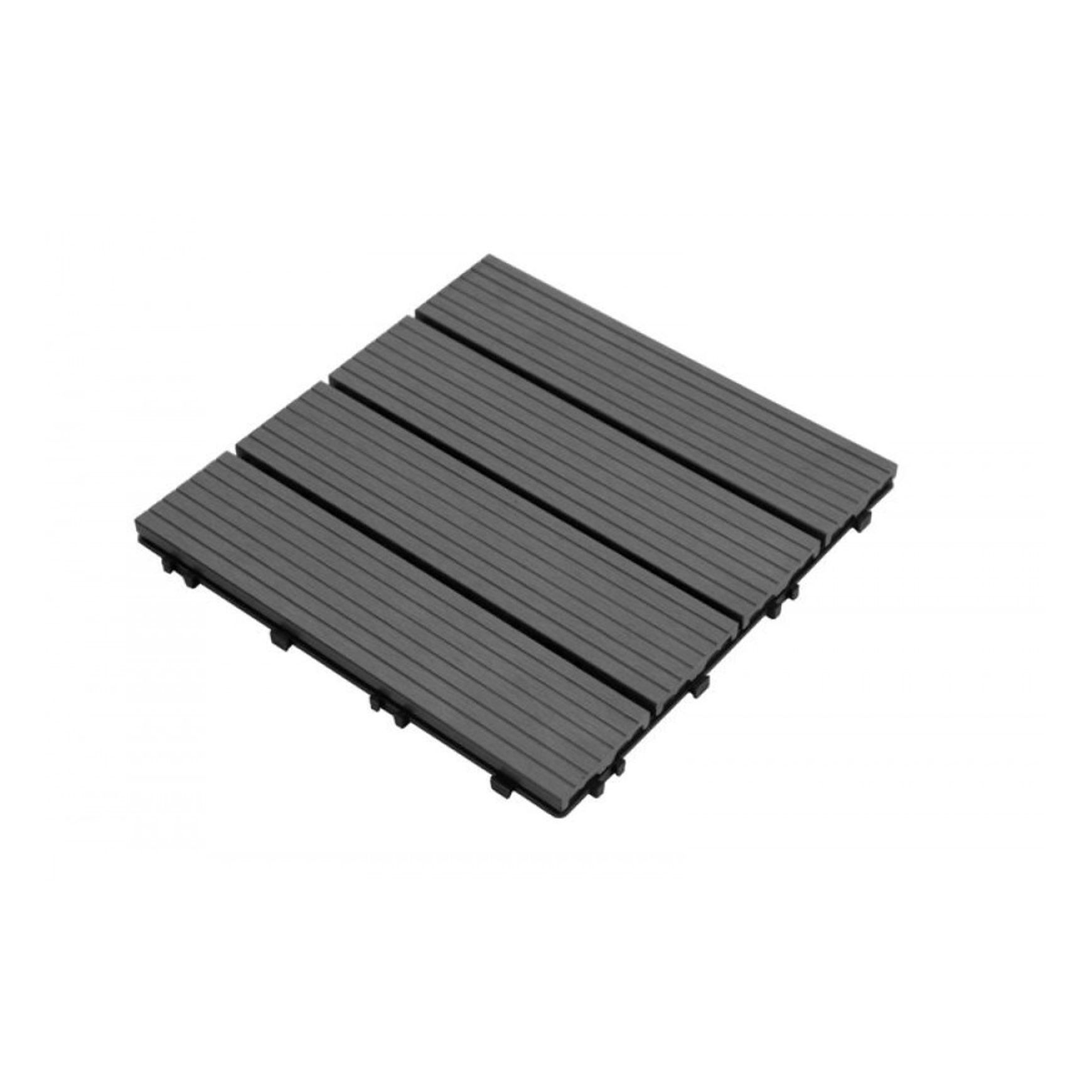 DIY Decking Tiles Black 300*300*20 - Pack of 10