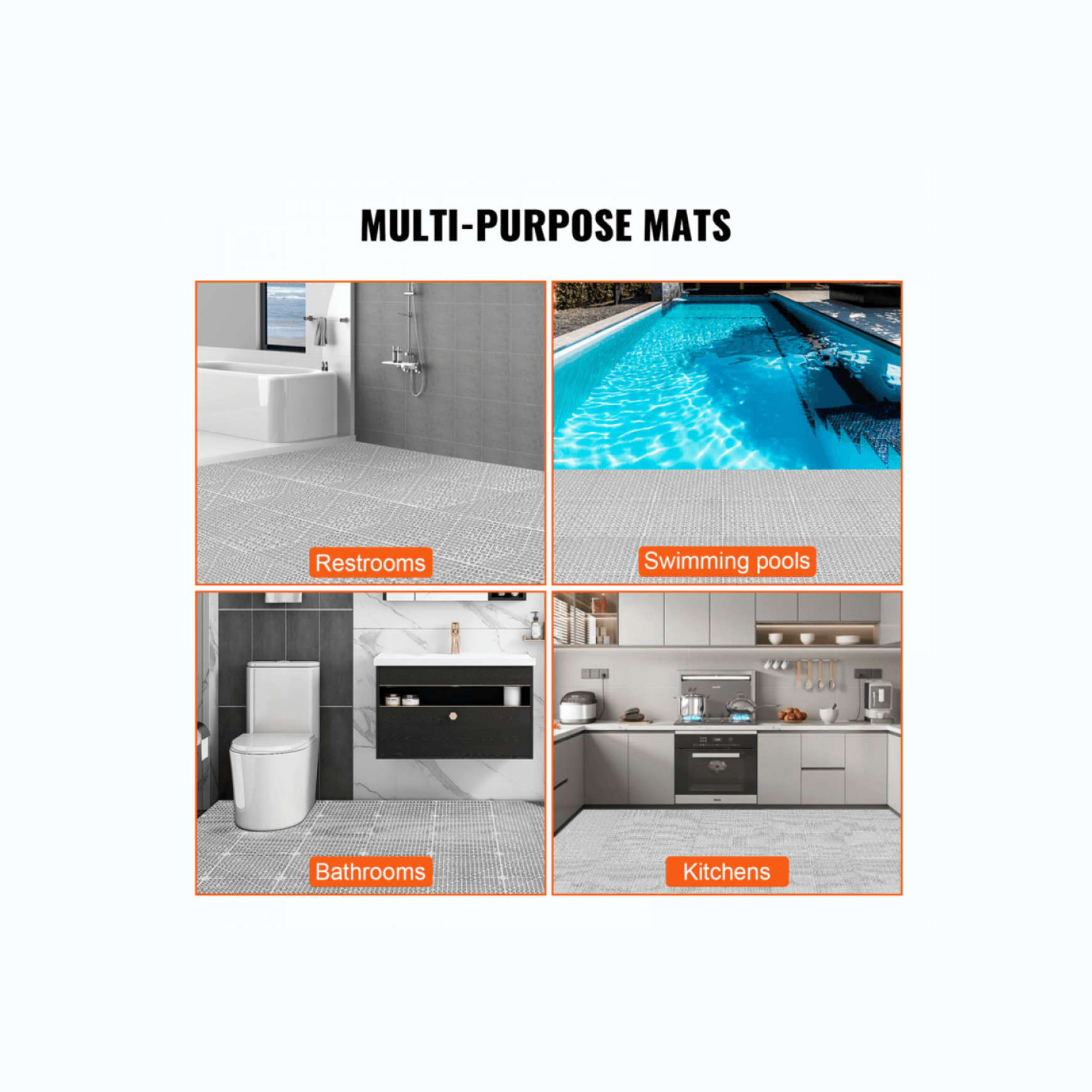 Interlocking Garage Floor Tiles 40x40x1.8 cm Deck Tile